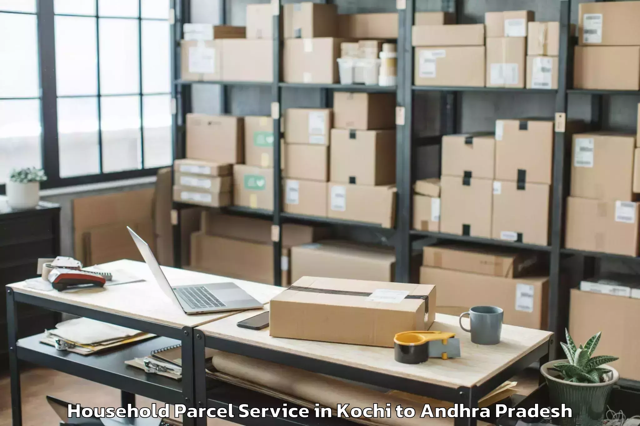 Book Kochi to Tenali Household Parcel Online